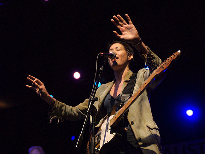 Michelle Shocked: The singer recently ranted that 'God hates f*gs' at a US concert, leaving the audience stunned. Shocked told the crowd, 